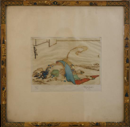 Elyse Ashe Lord (fl.1915-39) The Dance, Before The Dance and After the Dance largest 11.5 x 9in.